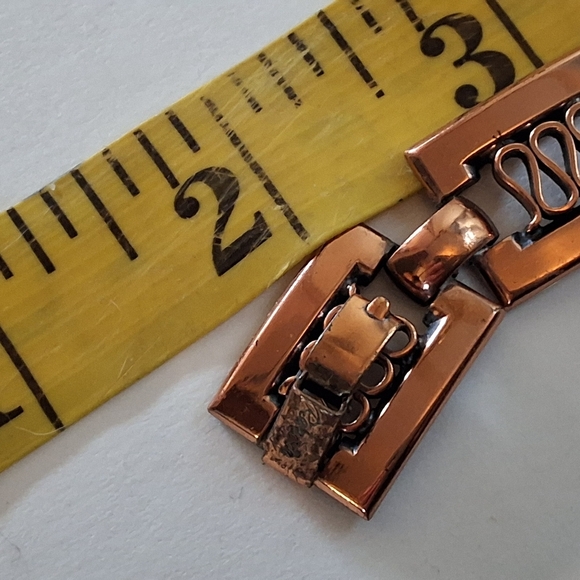 Renoir Vintage  Elegant COPPER  Squiggle  Necklace - Picture 6 of 9